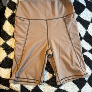 Senita Athletics Tan Bike Shorts